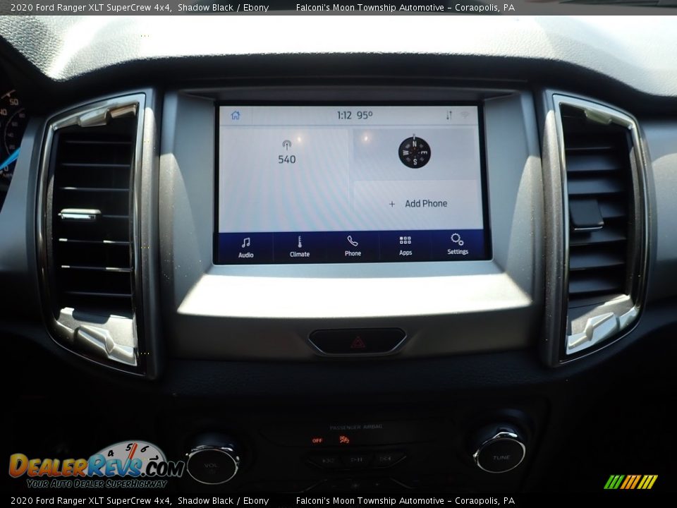2020 Ford Ranger XLT SuperCrew 4x4 Shadow Black / Ebony Photo #14