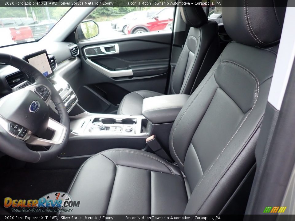 Ebony Interior - 2020 Ford Explorer XLT 4WD Photo #11