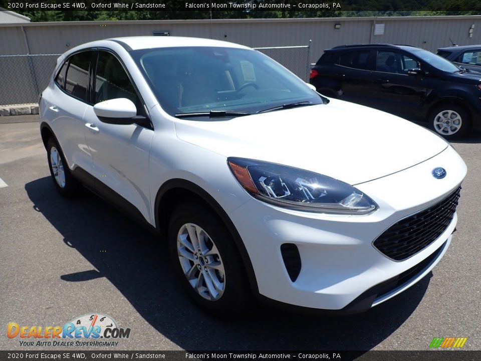 2020 Ford Escape SE 4WD Oxford White / Sandstone Photo #3