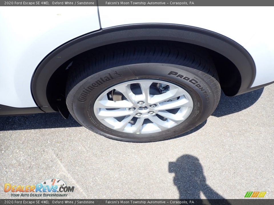 2020 Ford Escape SE 4WD Oxford White / Sandstone Photo #7