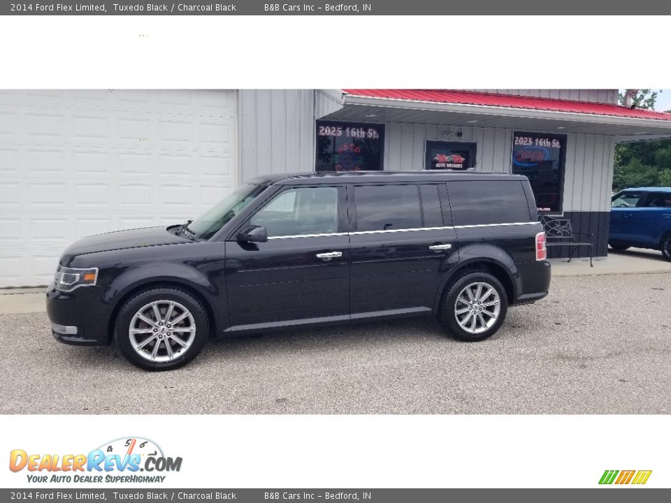 2014 Ford Flex Limited Tuxedo Black / Charcoal Black Photo #2