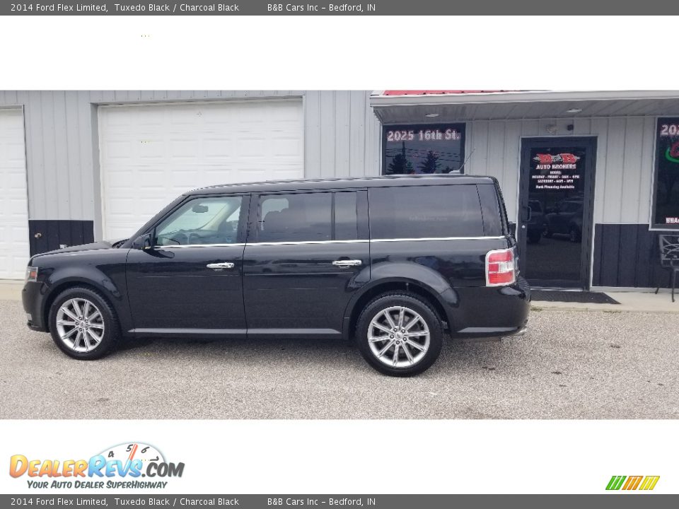 2014 Ford Flex Limited Tuxedo Black / Charcoal Black Photo #3