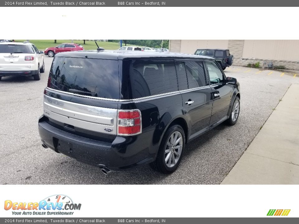 2014 Ford Flex Limited Tuxedo Black / Charcoal Black Photo #6