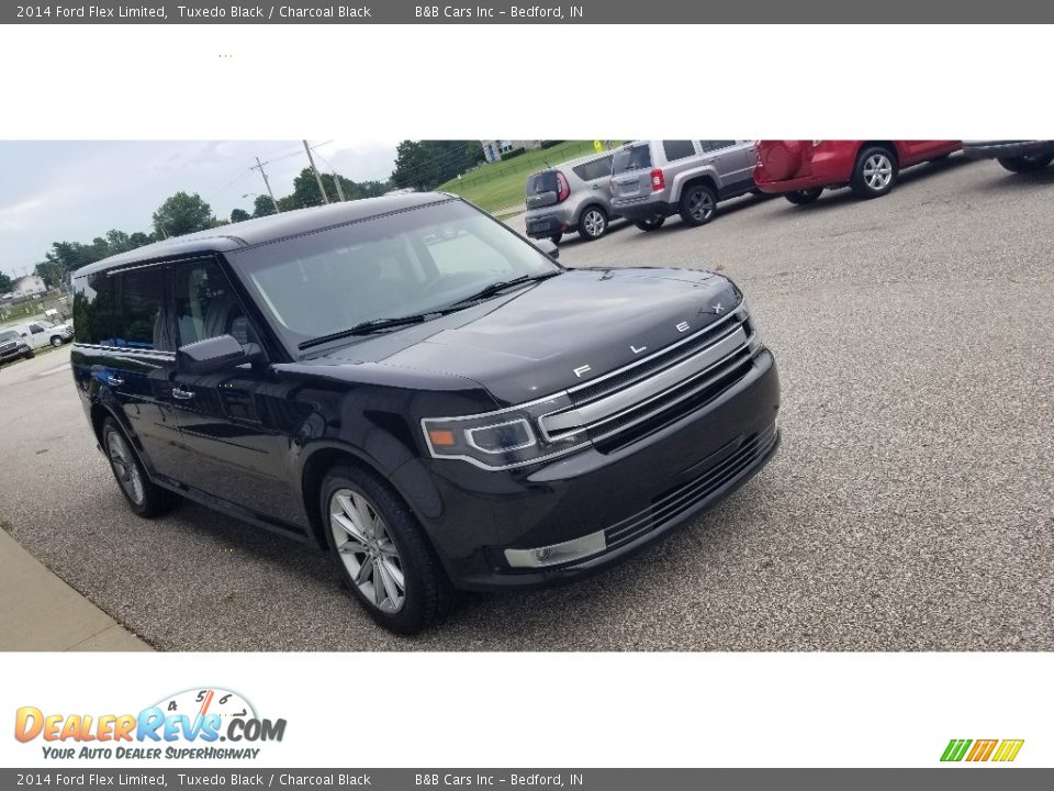2014 Ford Flex Limited Tuxedo Black / Charcoal Black Photo #7