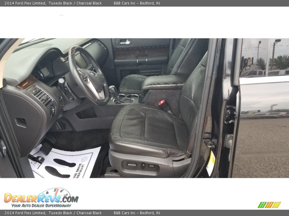 2014 Ford Flex Limited Tuxedo Black / Charcoal Black Photo #10