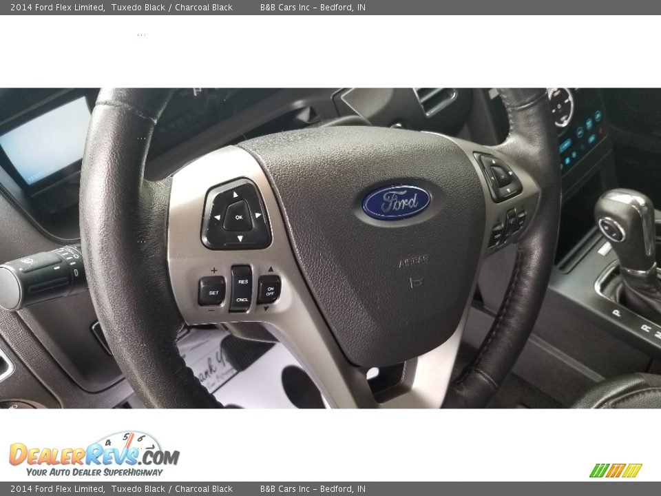 2014 Ford Flex Limited Tuxedo Black / Charcoal Black Photo #12