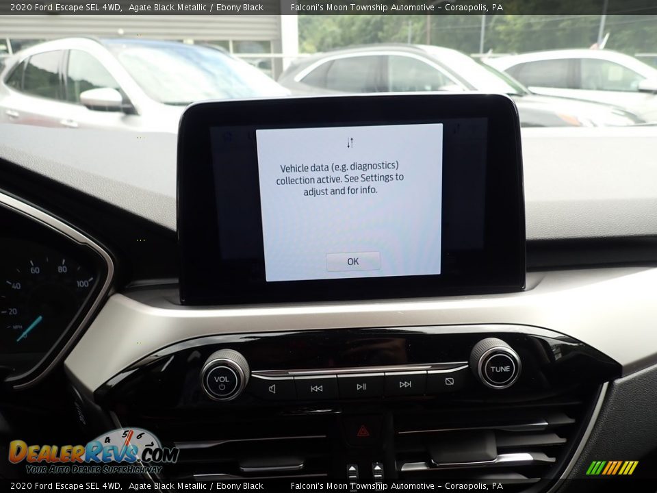 2020 Ford Escape SEL 4WD Agate Black Metallic / Ebony Black Photo #12