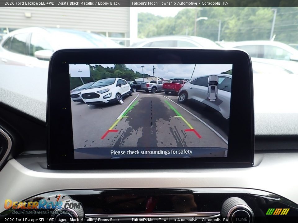 2020 Ford Escape SEL 4WD Agate Black Metallic / Ebony Black Photo #13