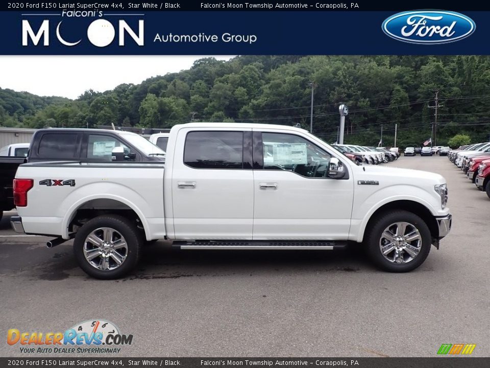 2020 Ford F150 Lariat SuperCrew 4x4 Star White / Black Photo #1