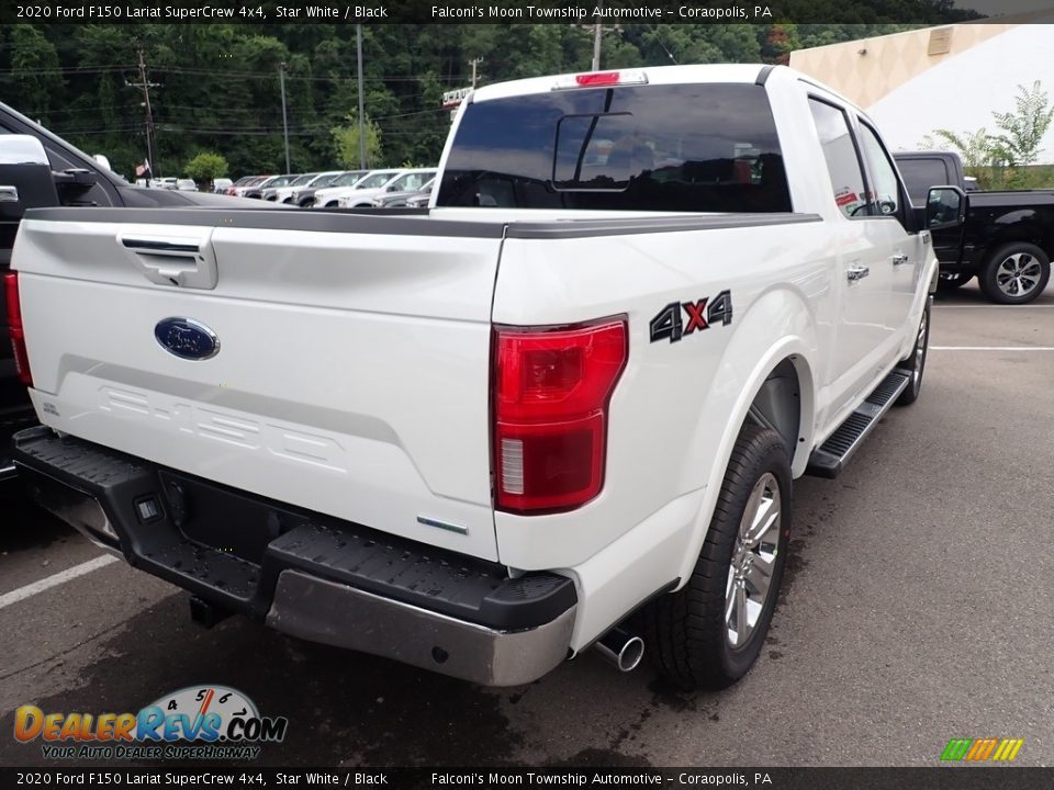 2020 Ford F150 Lariat SuperCrew 4x4 Star White / Black Photo #2
