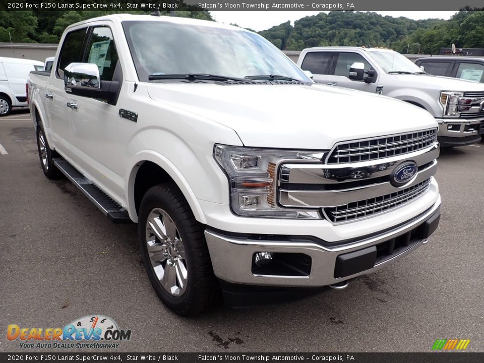 2020 Ford F150 Lariat SuperCrew 4x4 Star White / Black Photo #3