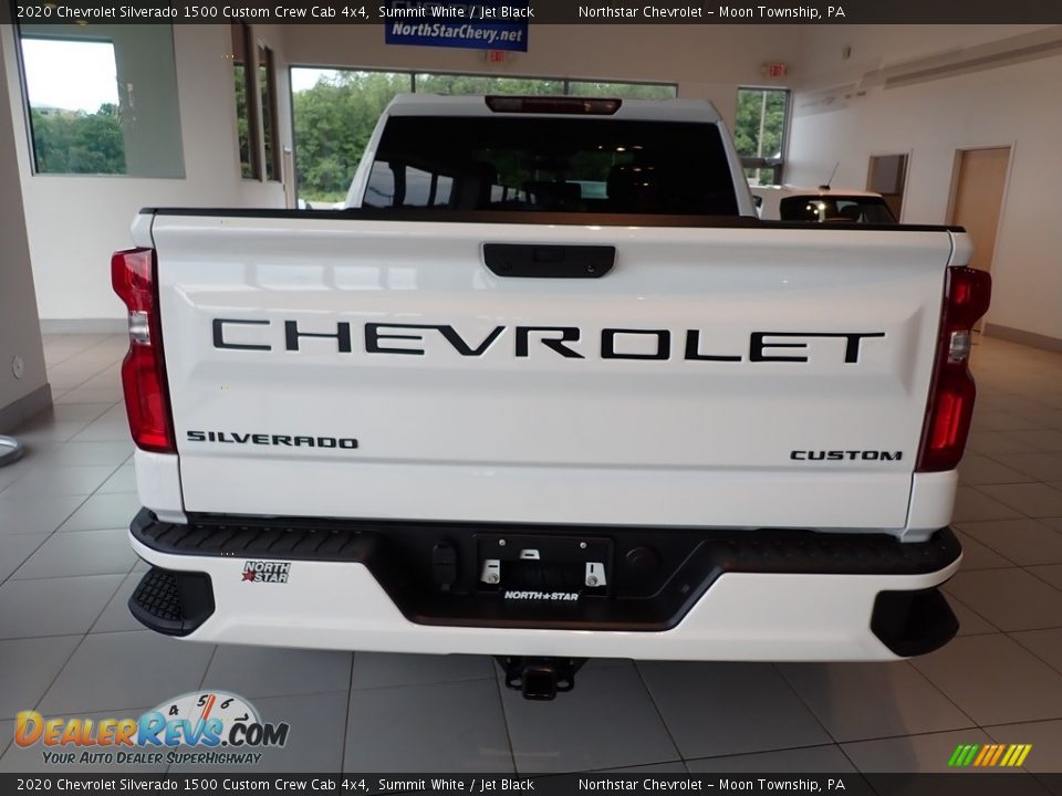 2020 Chevrolet Silverado 1500 Custom Crew Cab 4x4 Summit White / Jet Black Photo #4