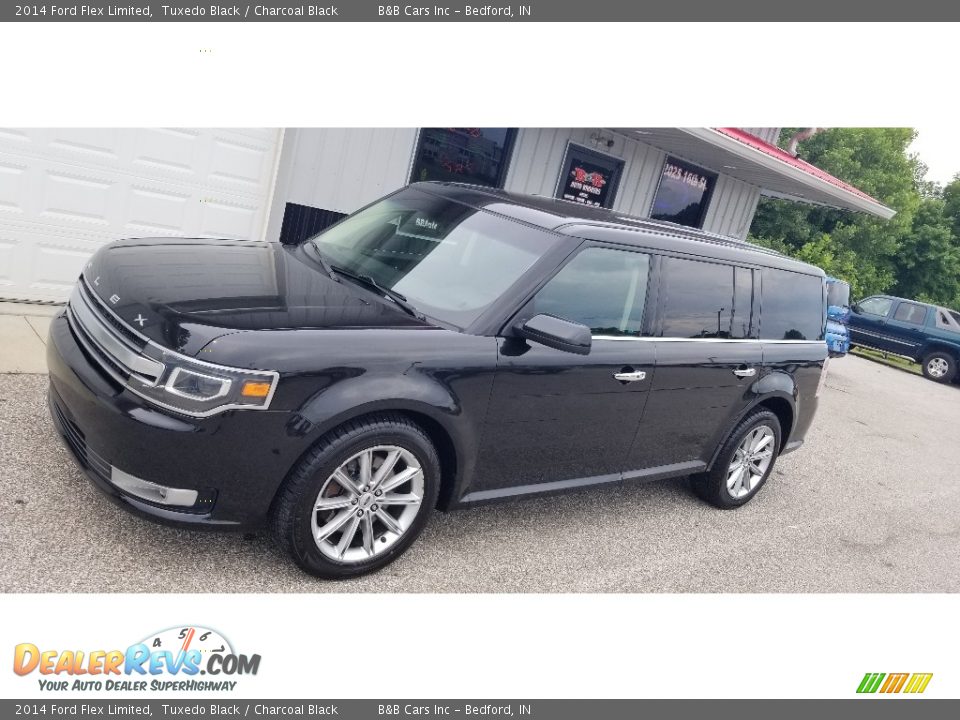 2014 Ford Flex Limited Tuxedo Black / Charcoal Black Photo #25