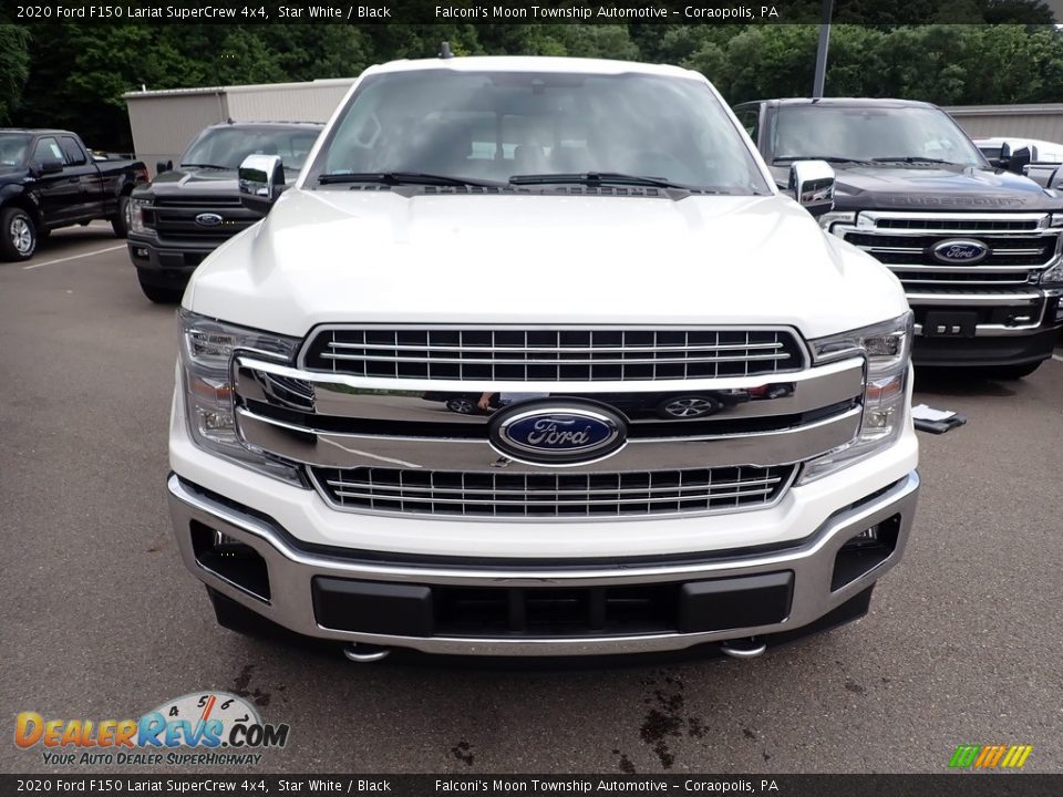 2020 Ford F150 Lariat SuperCrew 4x4 Star White / Black Photo #4
