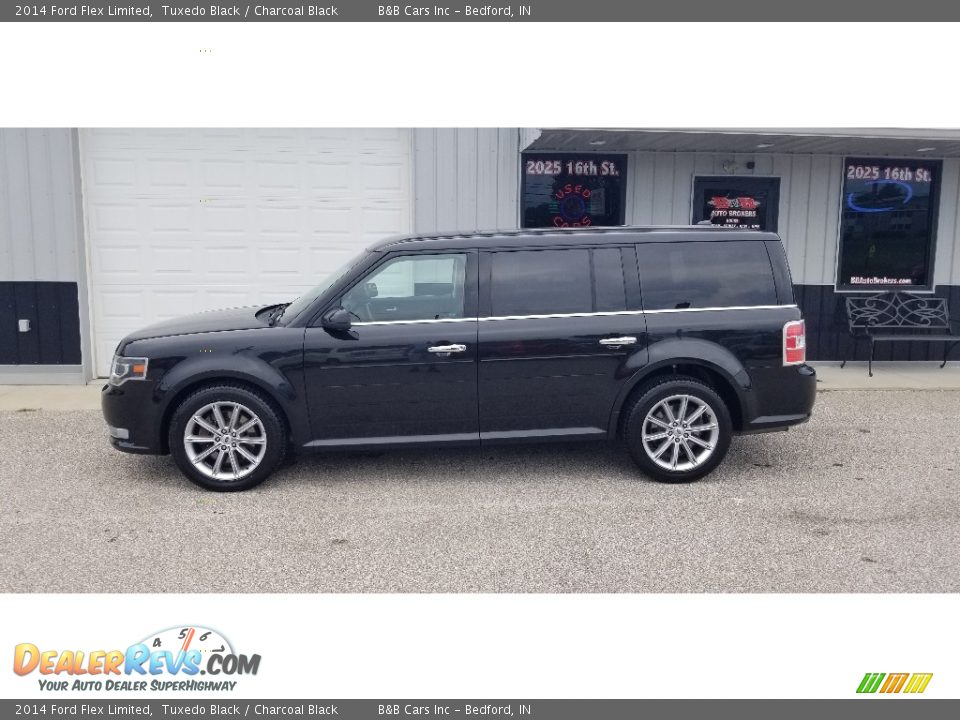 2014 Ford Flex Limited Tuxedo Black / Charcoal Black Photo #26