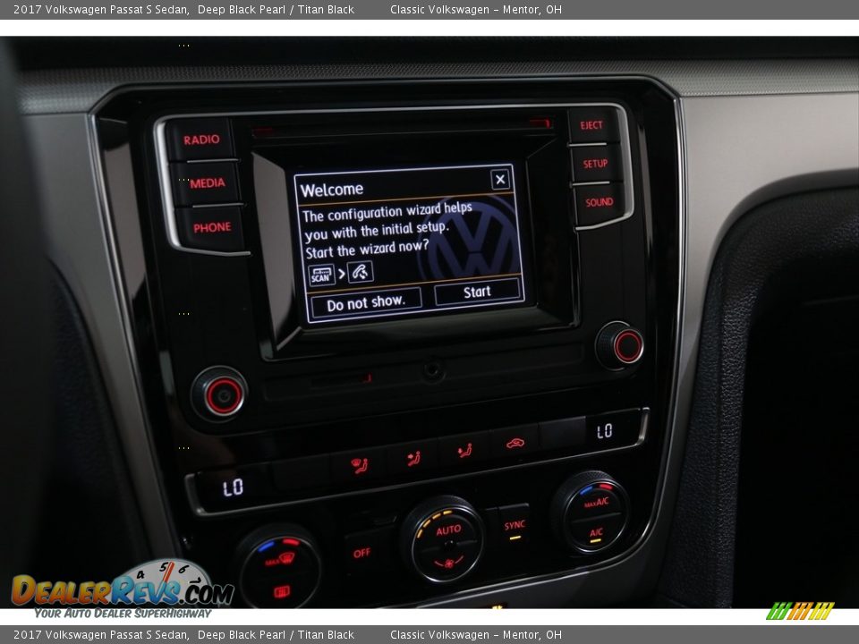 2017 Volkswagen Passat S Sedan Deep Black Pearl / Titan Black Photo #10