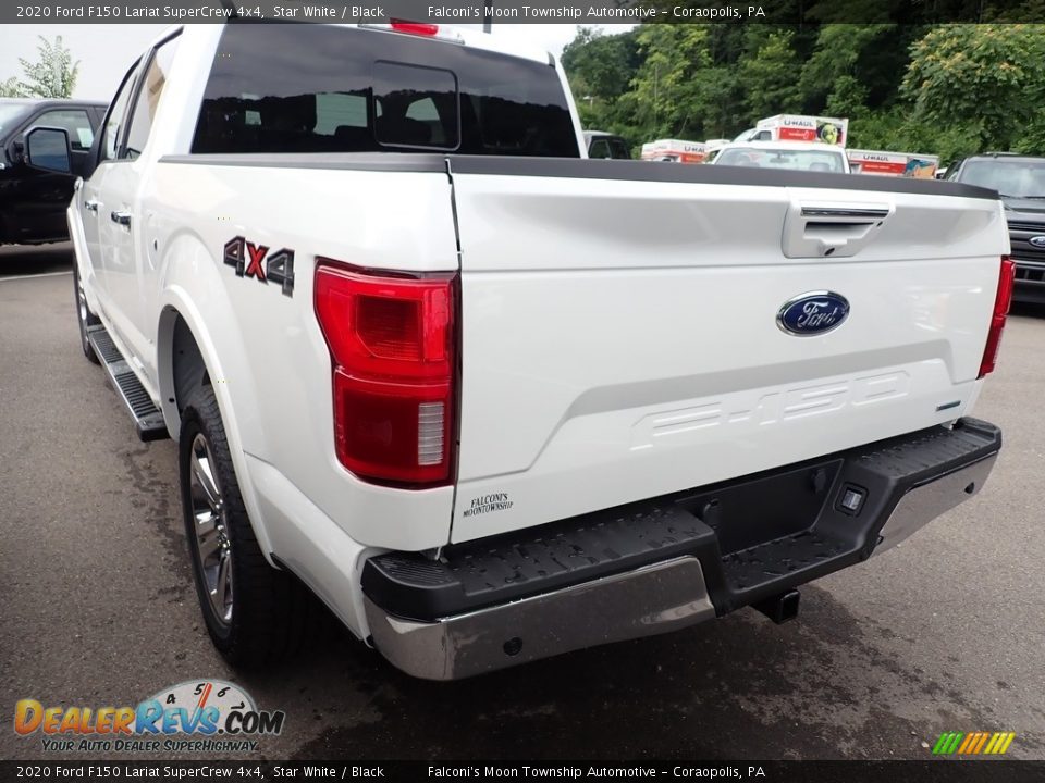 2020 Ford F150 Lariat SuperCrew 4x4 Star White / Black Photo #6