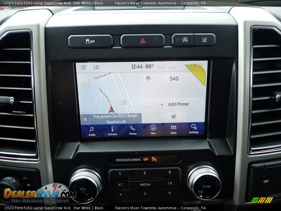 2020 Ford F150 Lariat SuperCrew 4x4 Star White / Black Photo #12
