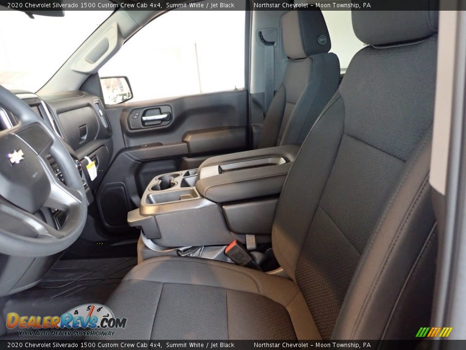 2020 Chevrolet Silverado 1500 Custom Crew Cab 4x4 Summit White / Jet Black Photo #13