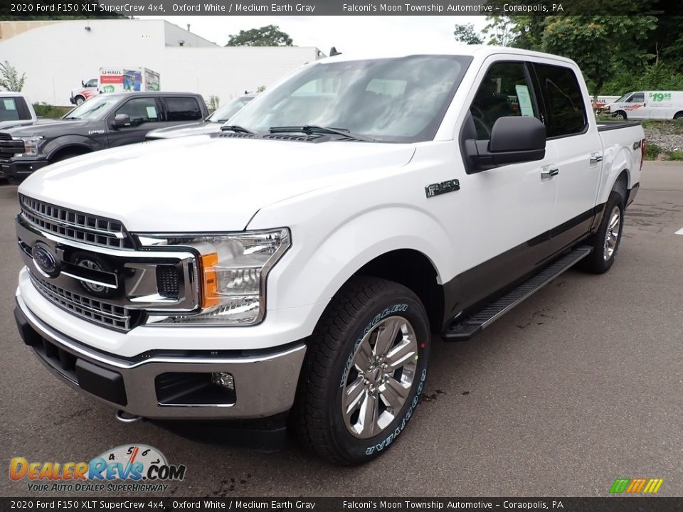 2020 Ford F150 XLT SuperCrew 4x4 Oxford White / Medium Earth Gray Photo #4