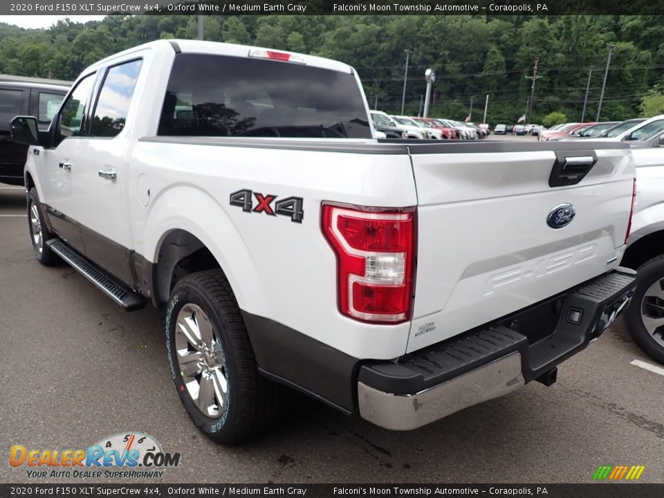 2020 Ford F150 XLT SuperCrew 4x4 Oxford White / Medium Earth Gray Photo #5