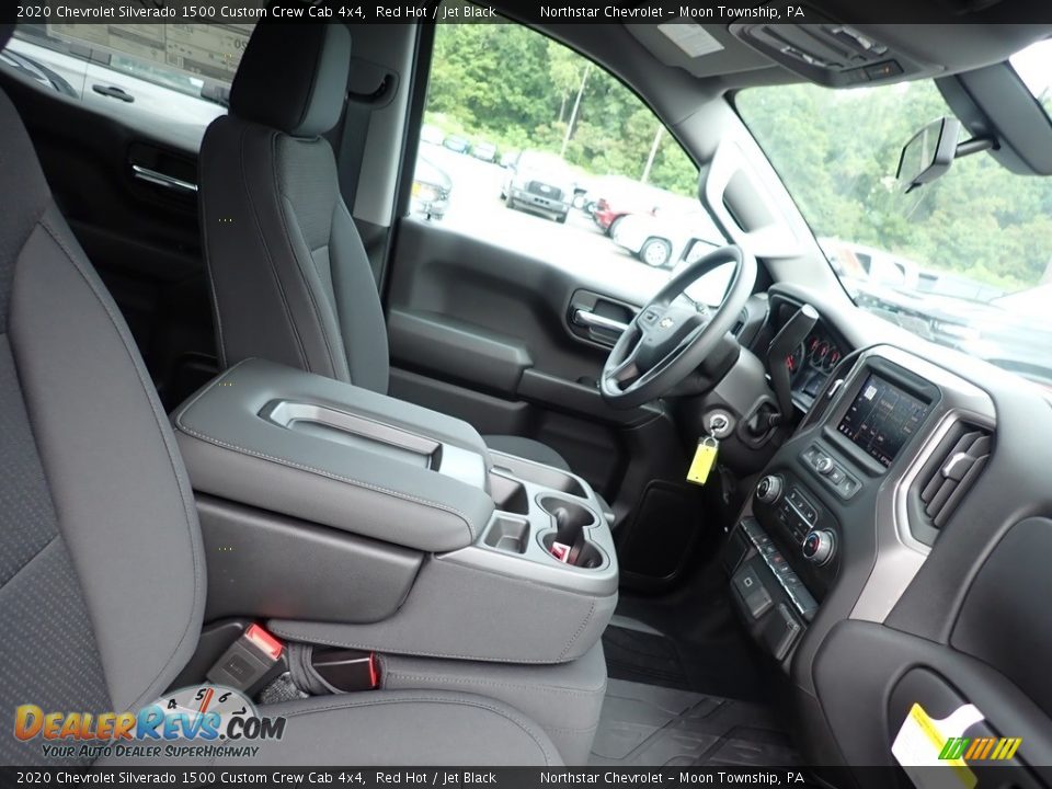 2020 Chevrolet Silverado 1500 Custom Crew Cab 4x4 Red Hot / Jet Black Photo #8