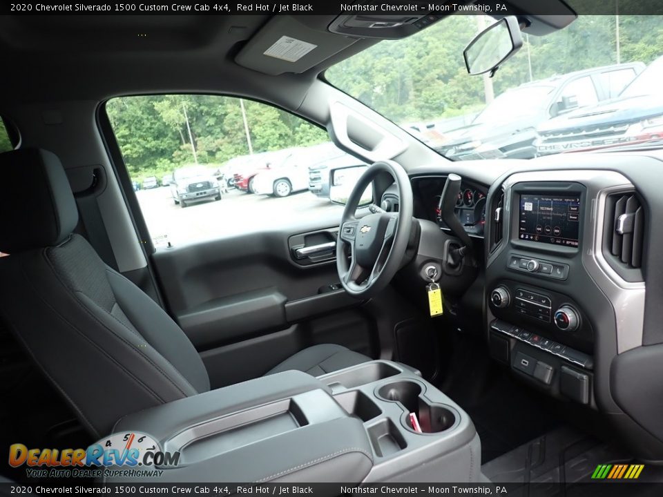2020 Chevrolet Silverado 1500 Custom Crew Cab 4x4 Red Hot / Jet Black Photo #9