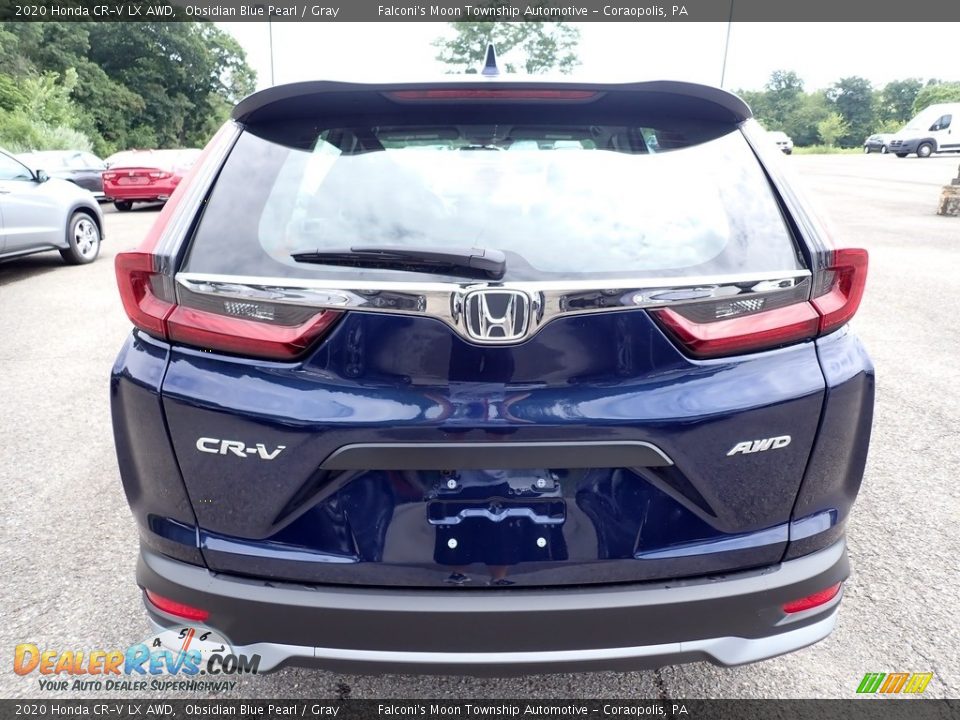 2020 Honda CR-V LX AWD Obsidian Blue Pearl / Gray Photo #5