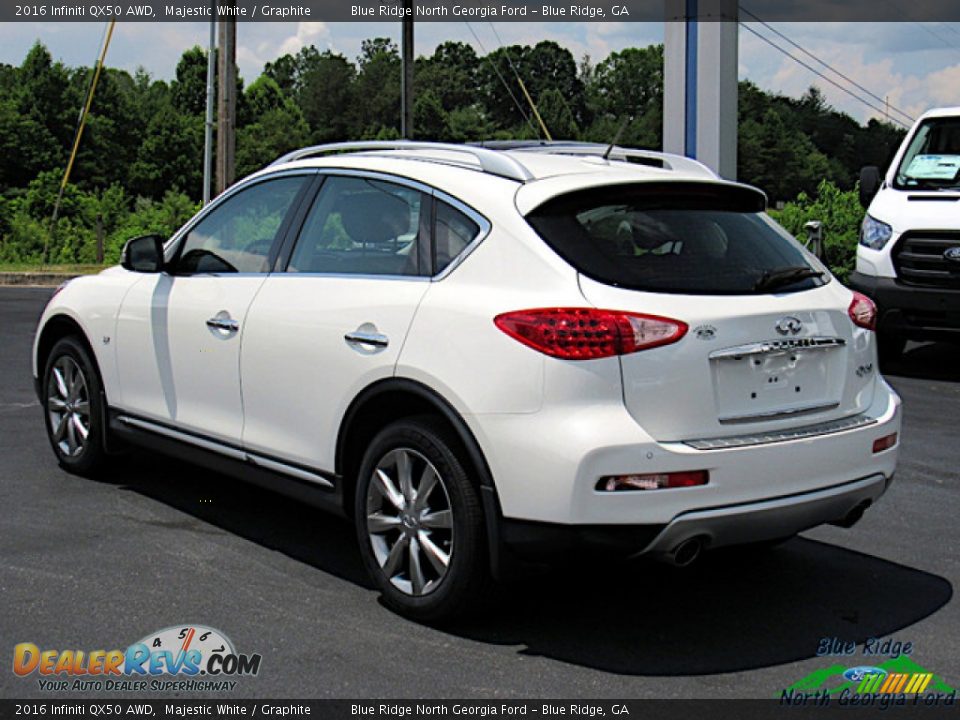 2016 Infiniti QX50 AWD Majestic White / Graphite Photo #3