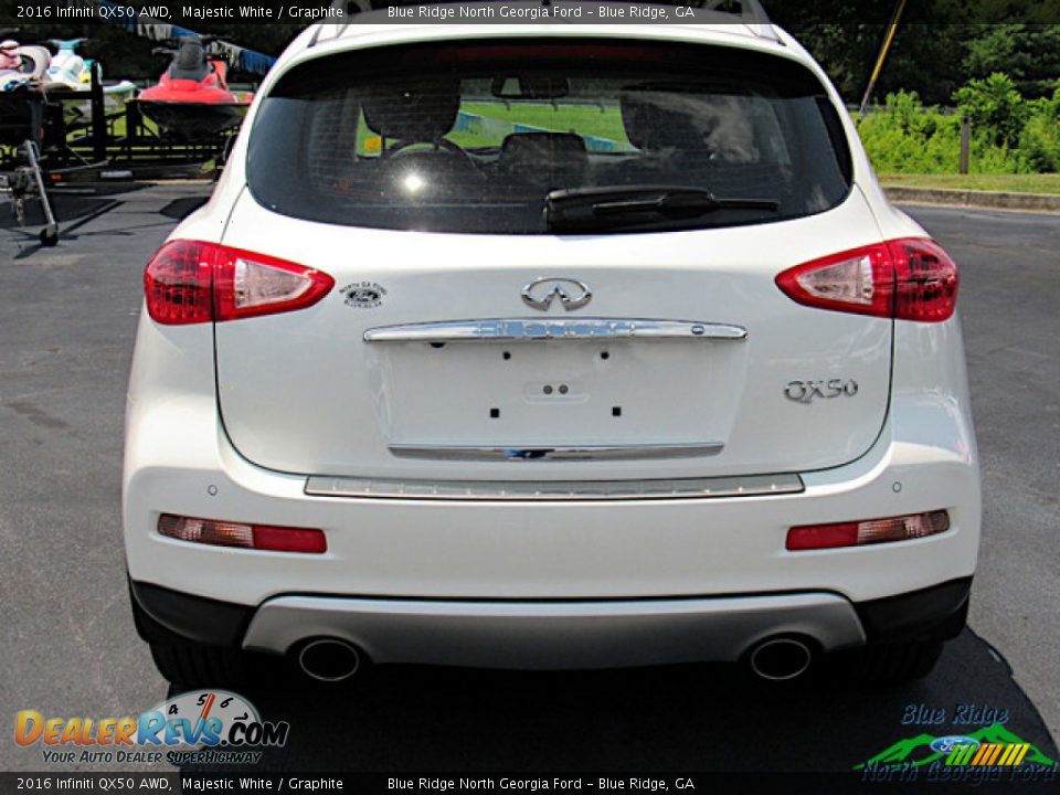 2016 Infiniti QX50 AWD Majestic White / Graphite Photo #4