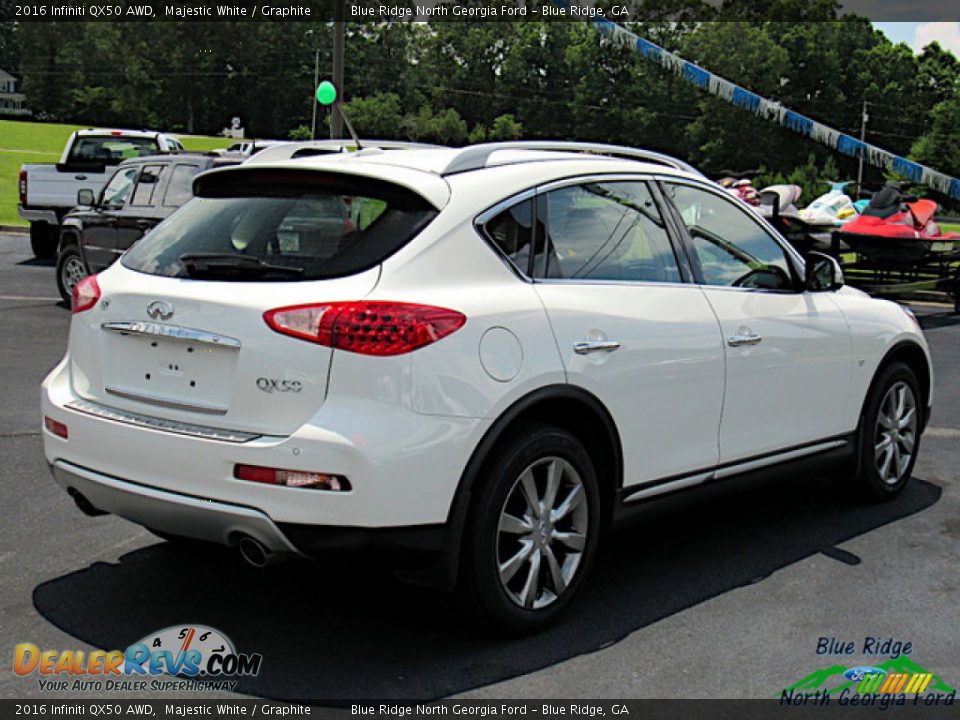 2016 Infiniti QX50 AWD Majestic White / Graphite Photo #5