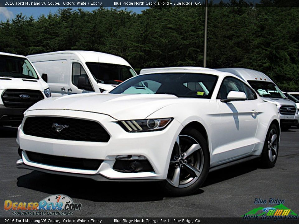 2016 Ford Mustang V6 Coupe Oxford White / Ebony Photo #1