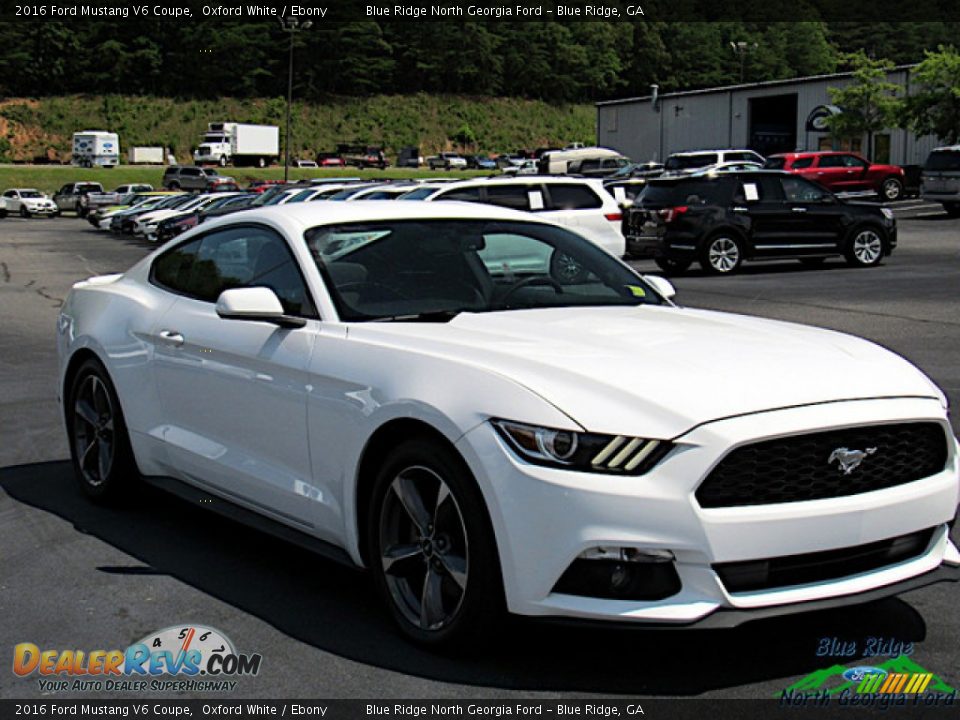 2016 Ford Mustang V6 Coupe Oxford White / Ebony Photo #7