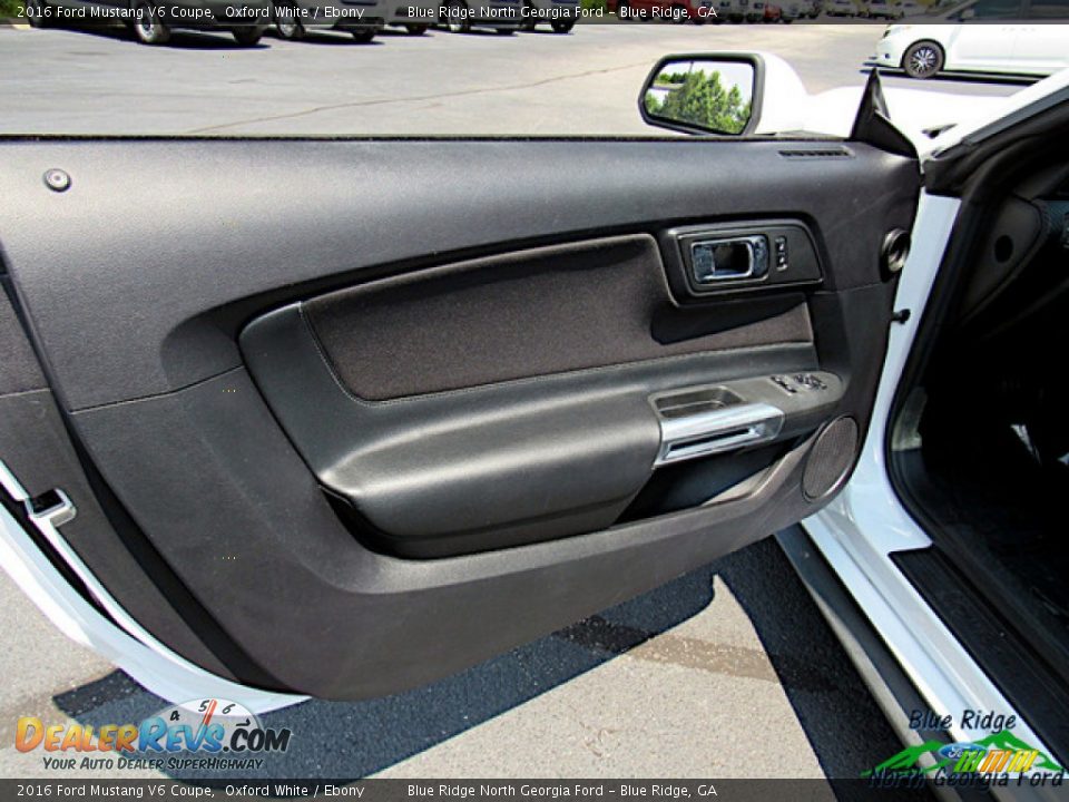 2016 Ford Mustang V6 Coupe Oxford White / Ebony Photo #9