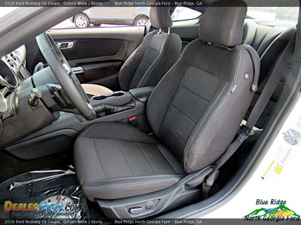 2016 Ford Mustang V6 Coupe Oxford White / Ebony Photo #10
