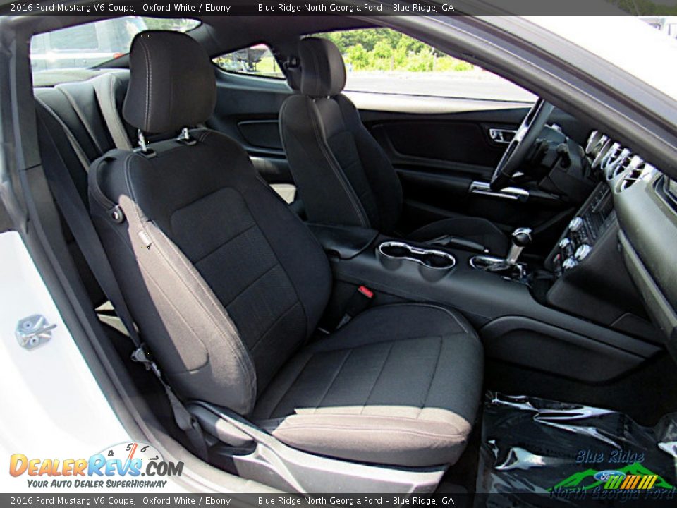 2016 Ford Mustang V6 Coupe Oxford White / Ebony Photo #11