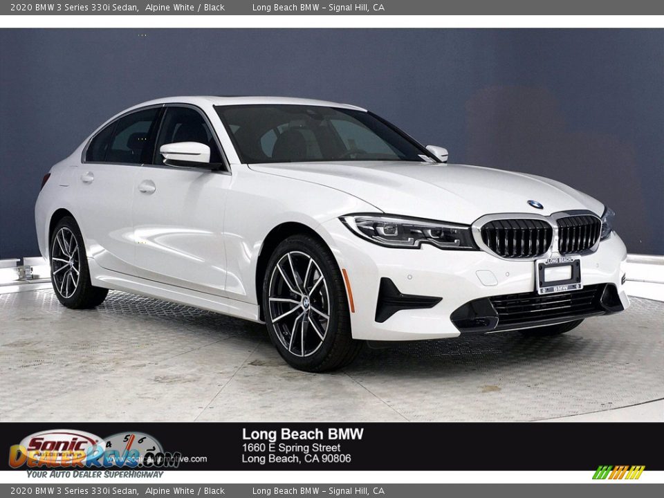 2020 BMW 3 Series 330i Sedan Alpine White / Black Photo #1