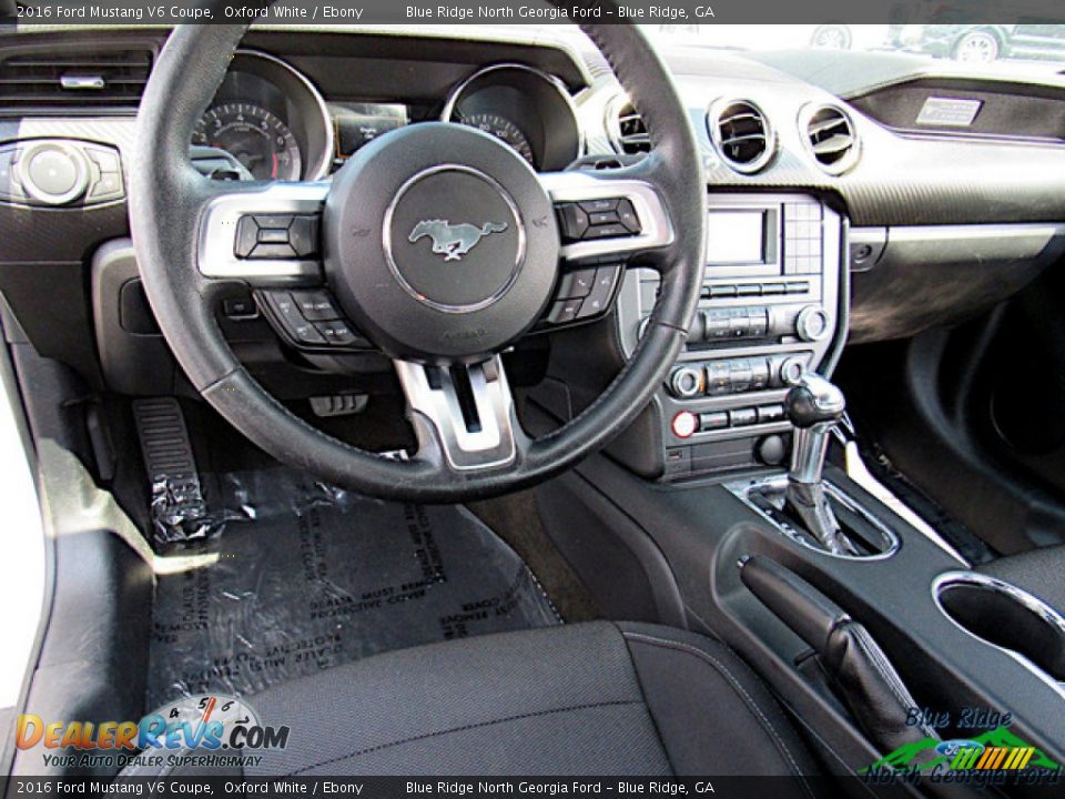 2016 Ford Mustang V6 Coupe Oxford White / Ebony Photo #13