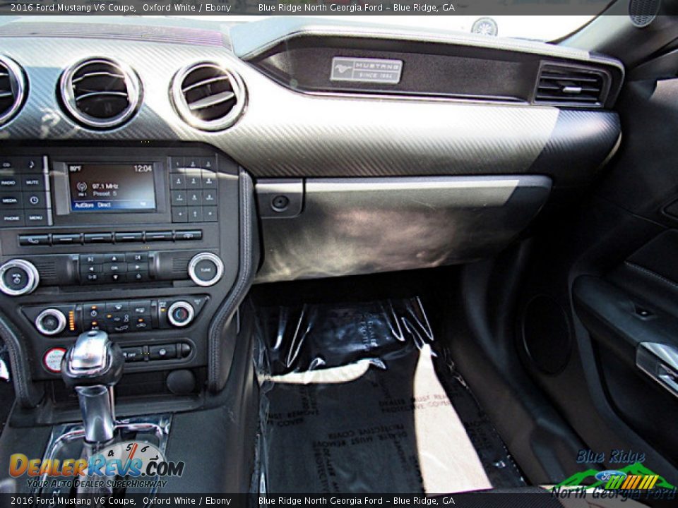 2016 Ford Mustang V6 Coupe Oxford White / Ebony Photo #14