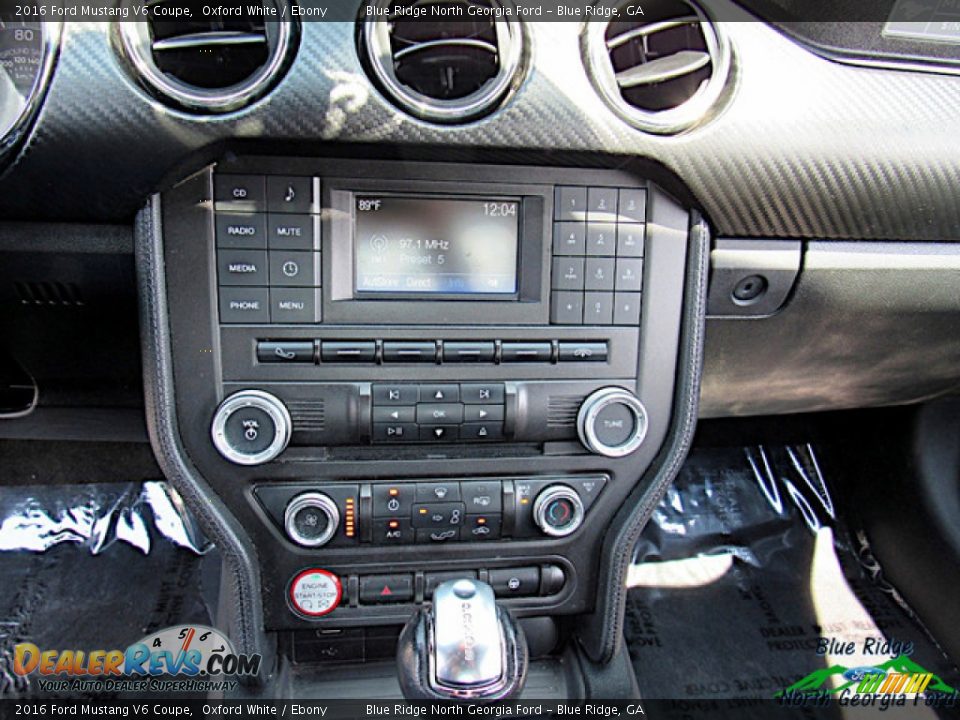 2016 Ford Mustang V6 Coupe Oxford White / Ebony Photo #15