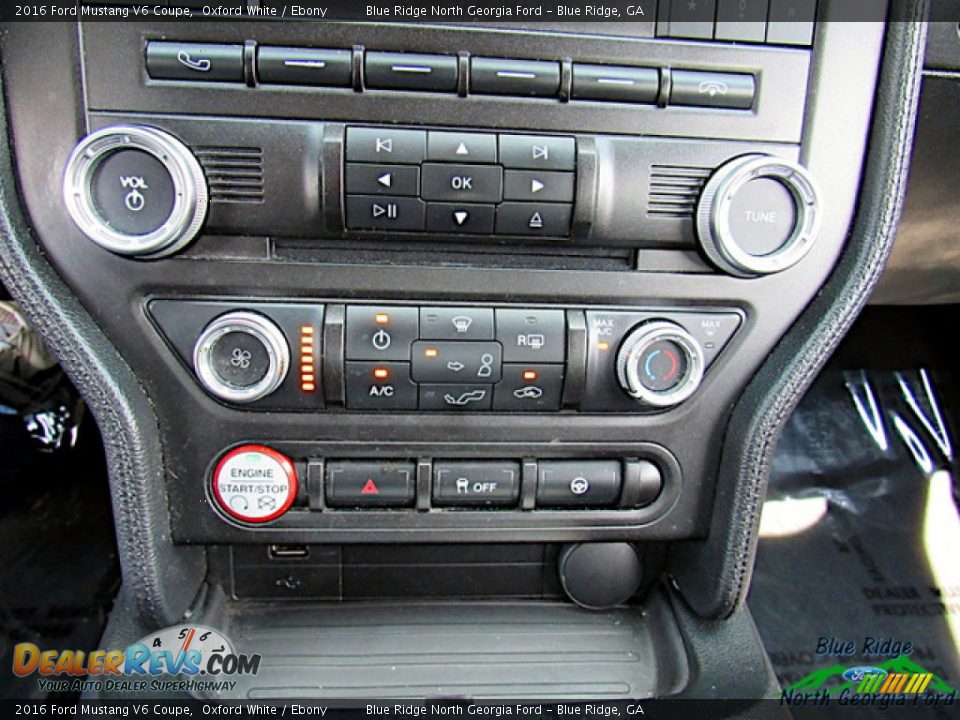 2016 Ford Mustang V6 Coupe Oxford White / Ebony Photo #17