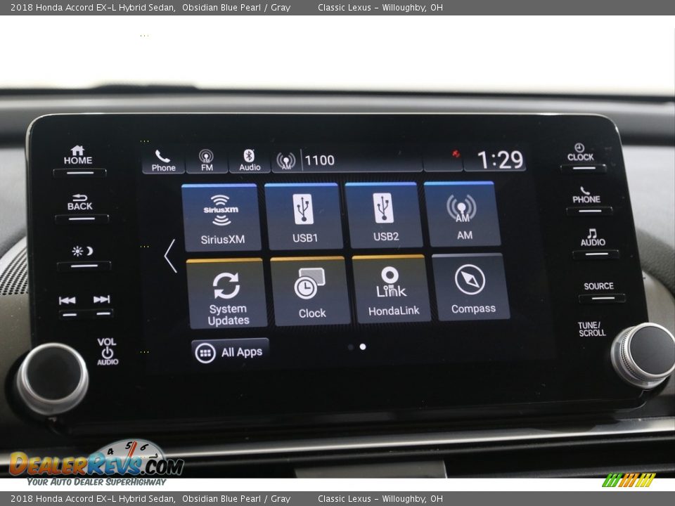 Controls of 2018 Honda Accord EX-L Hybrid Sedan Photo #11