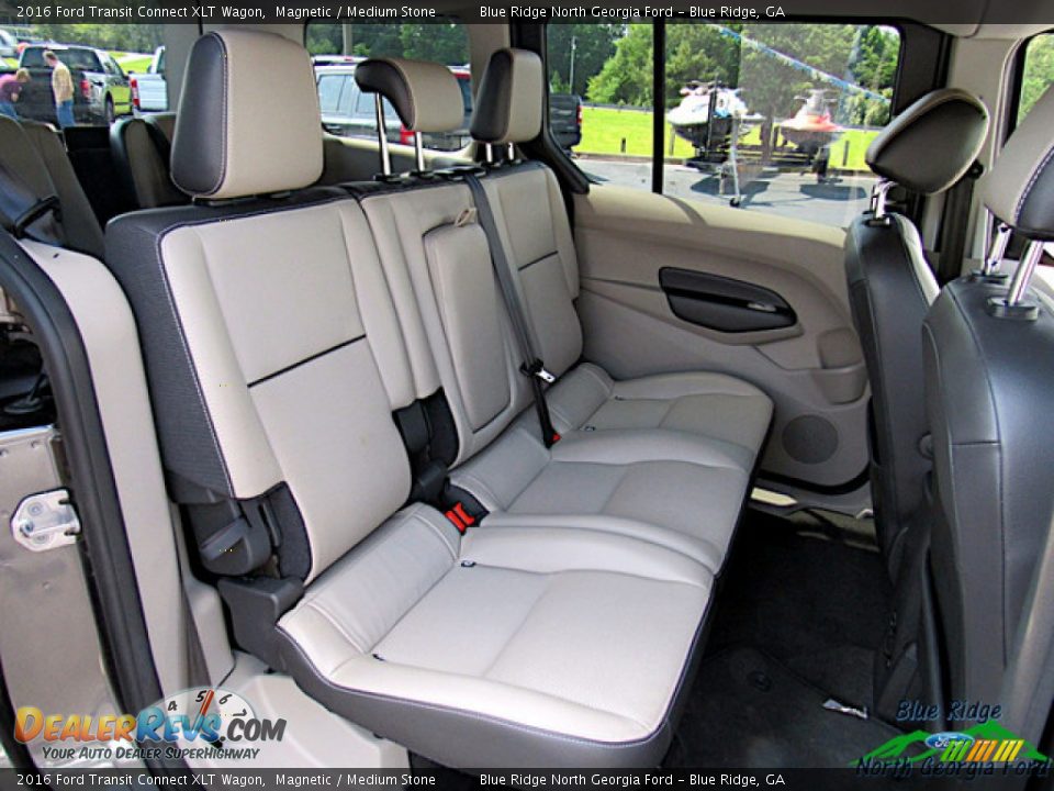 Rear Seat of 2016 Ford Transit Connect XLT Wagon Photo #13