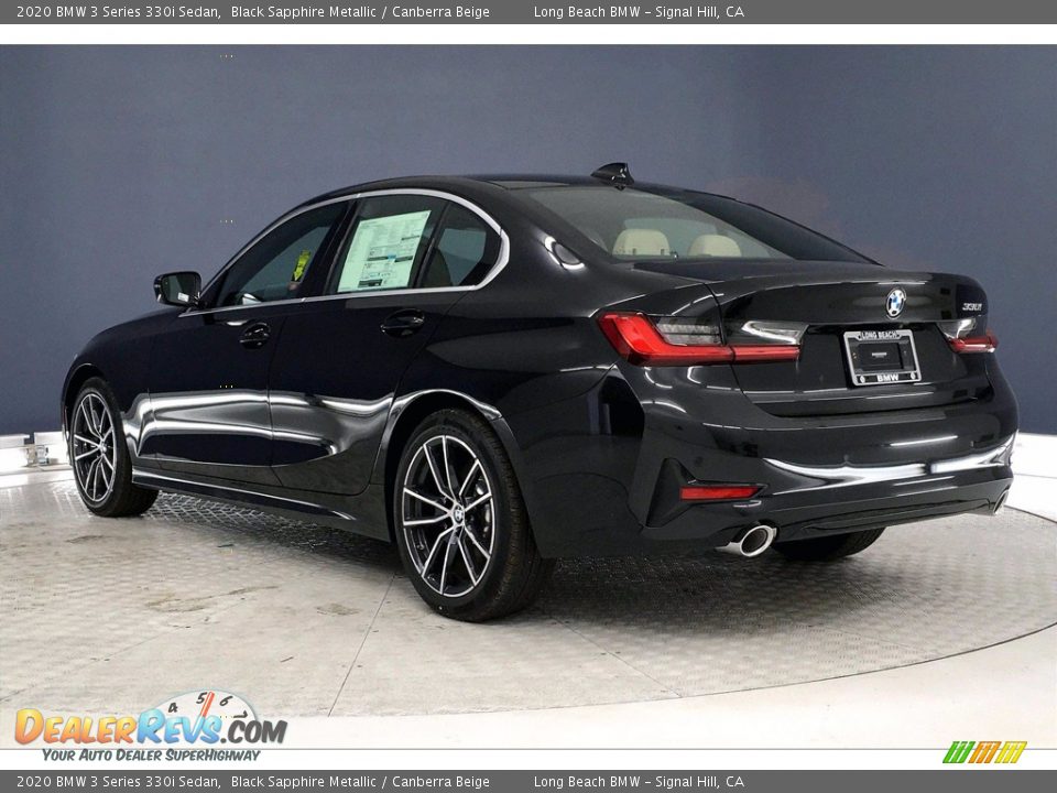 2020 BMW 3 Series 330i Sedan Black Sapphire Metallic / Canberra Beige Photo #3