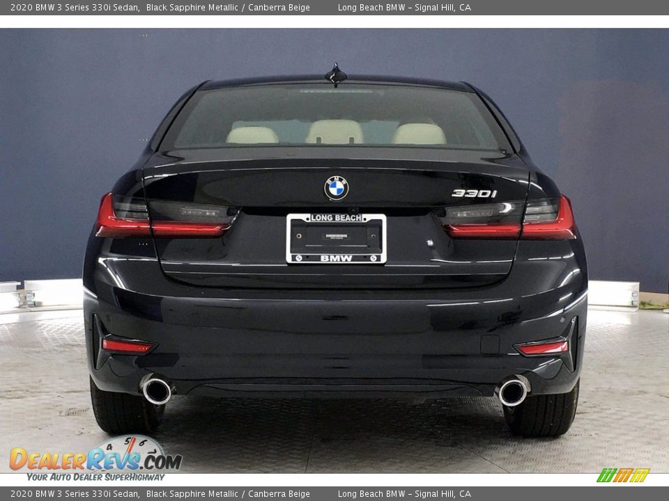2020 BMW 3 Series 330i Sedan Black Sapphire Metallic / Canberra Beige Photo #4