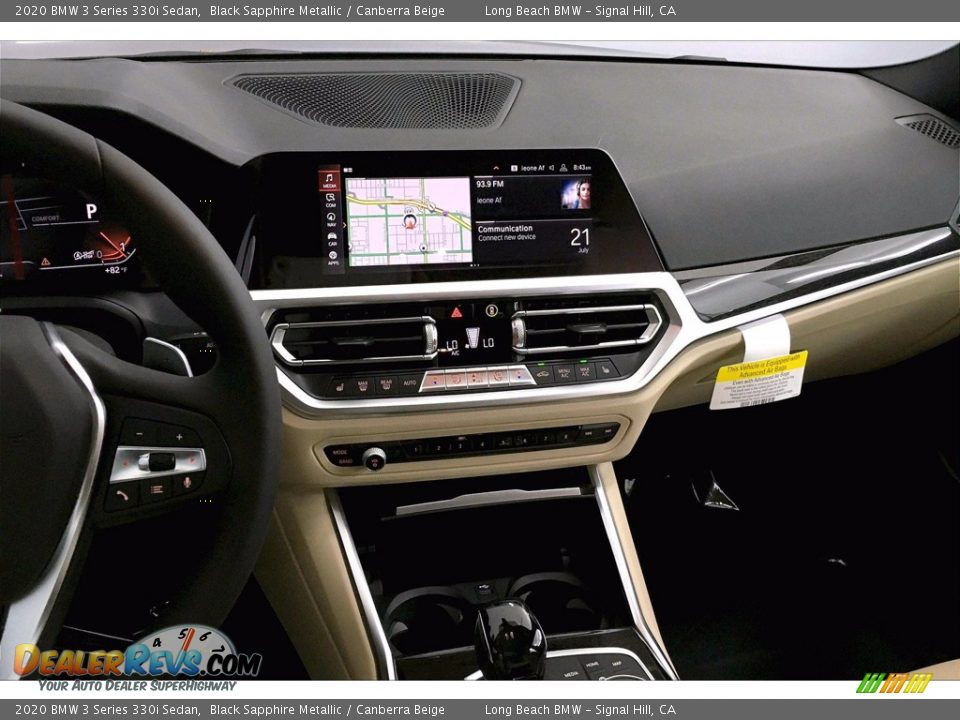 2020 BMW 3 Series 330i Sedan Black Sapphire Metallic / Canberra Beige Photo #6