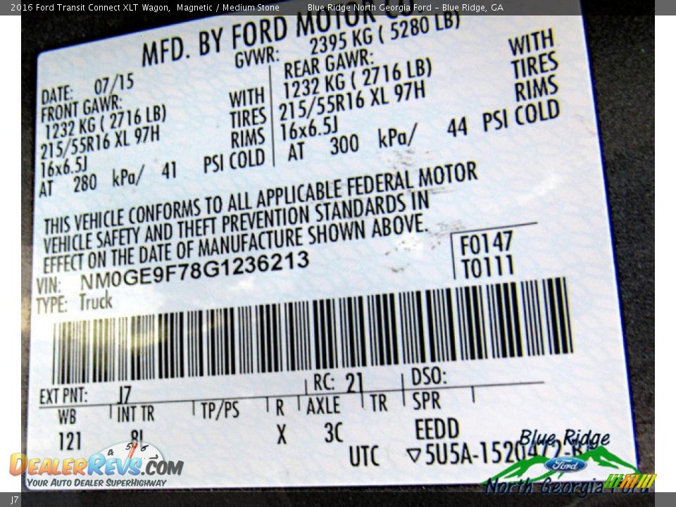 Ford Color Code J7 Magnetic