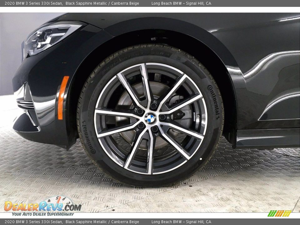 2020 BMW 3 Series 330i Sedan Black Sapphire Metallic / Canberra Beige Photo #12