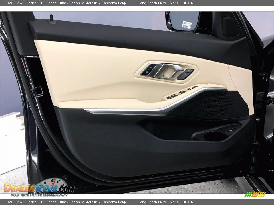 2020 BMW 3 Series 330i Sedan Black Sapphire Metallic / Canberra Beige Photo #13
