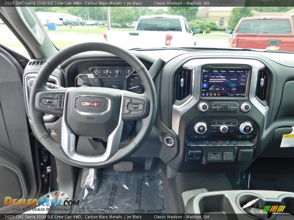 2020 GMC Sierra 1500 SLE Crew Cab 4WD Carbon Black Metallic / Jet Black Photo #3